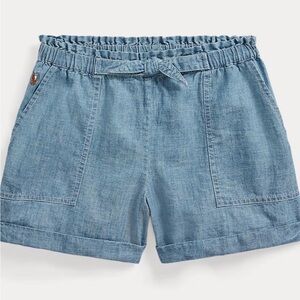 Polo by Ralph Lauren's Girls belted chambray cotton shorts *NWT*🛍️
